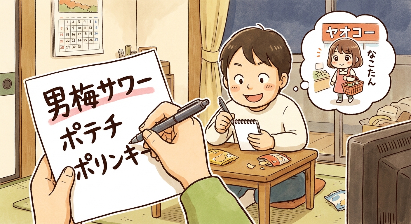 買い出しと晩酌